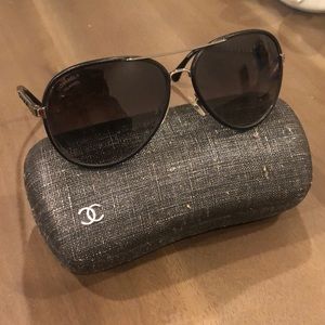 Chanel leather aviators 4219Q